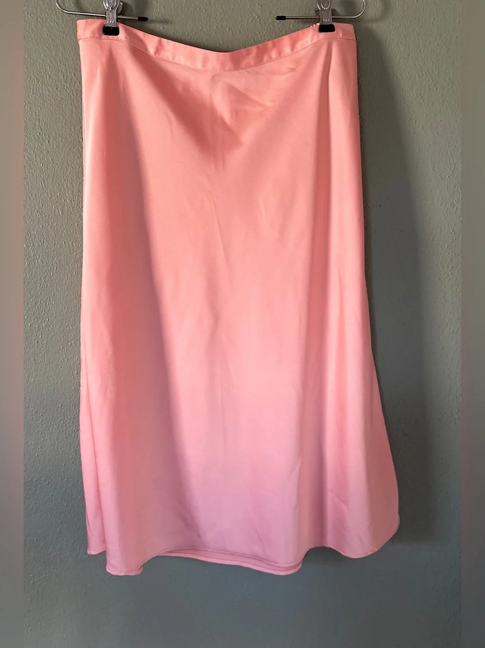J.CREW Coral Satin Midi Slip Skirt | Women’s M